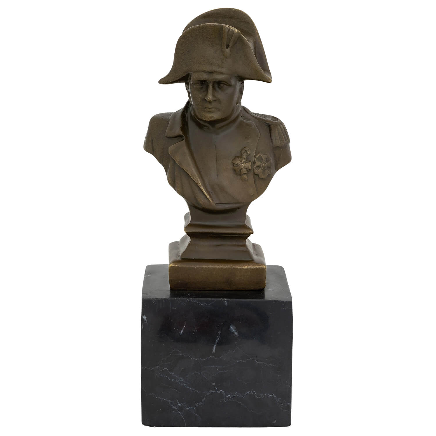 Bronzeskulptur Büste Kaiser Napoleon Antik-Stil Bronze Figur Statue 20cm