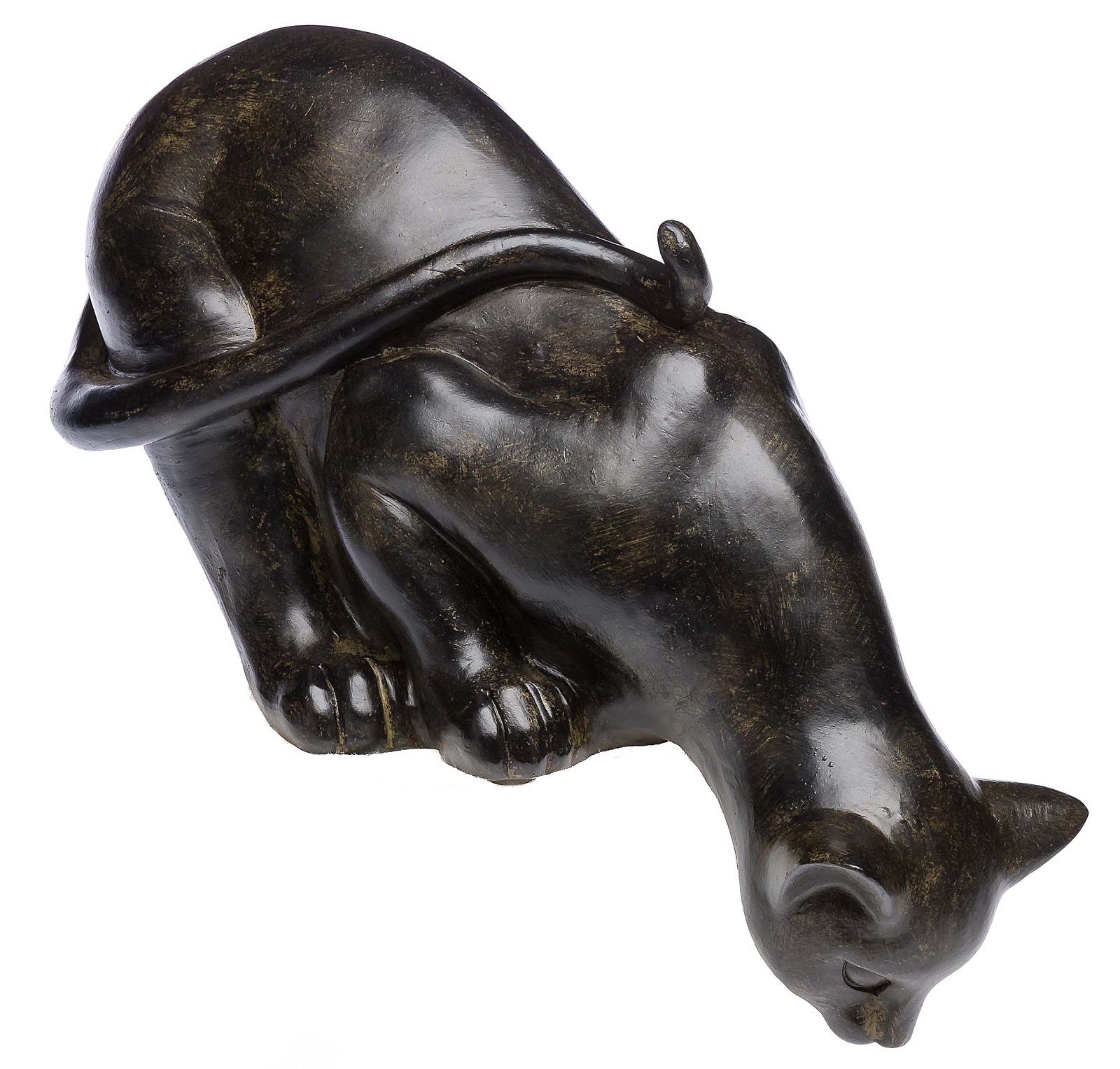 Nostalgie Skulptur Katze Garten Haus antik Stil Figur sculpture cat garden