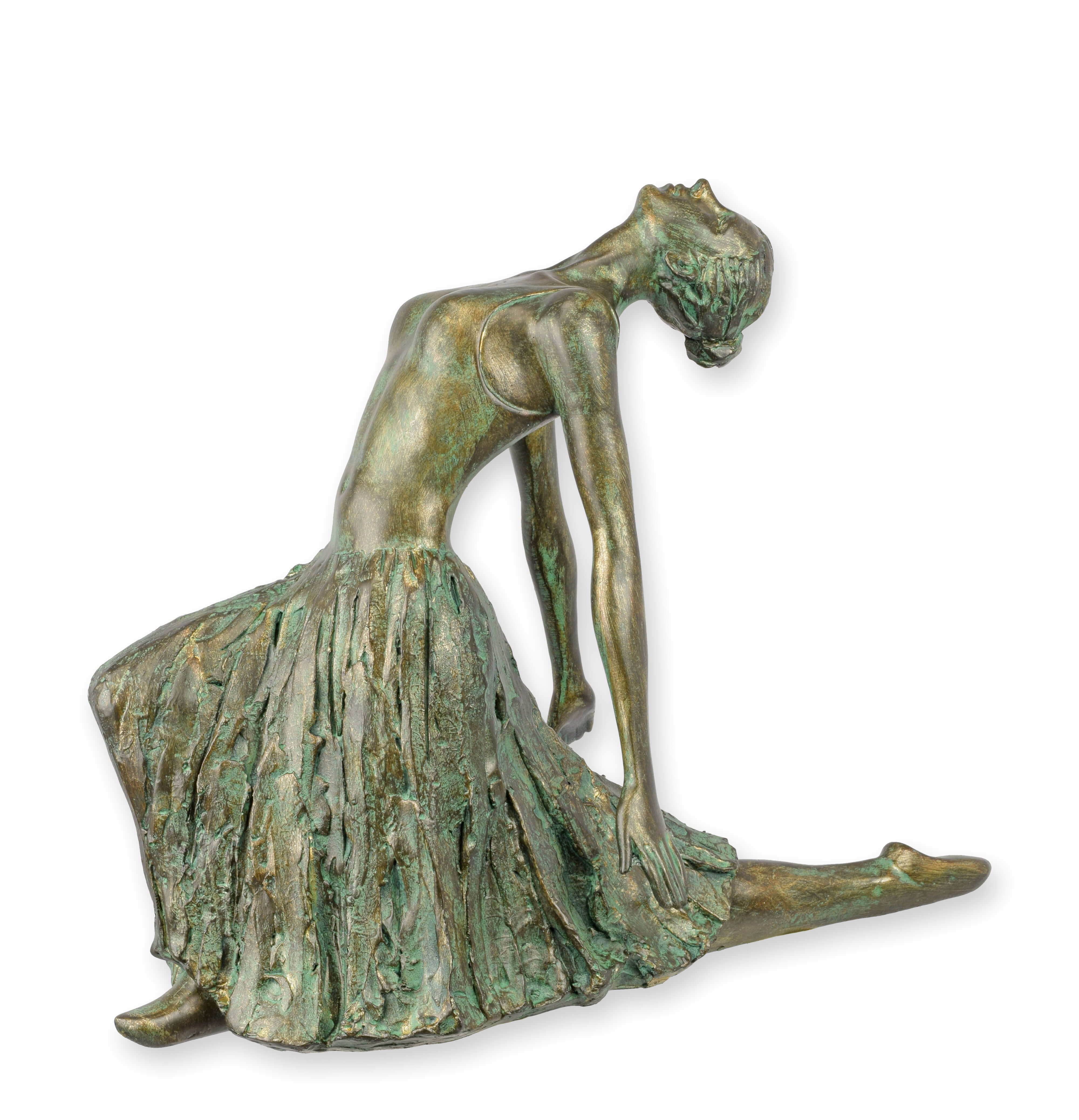 Skulptur, Brunnenfigur, Tänzerin, Bronzegrün, Kunstobjekt