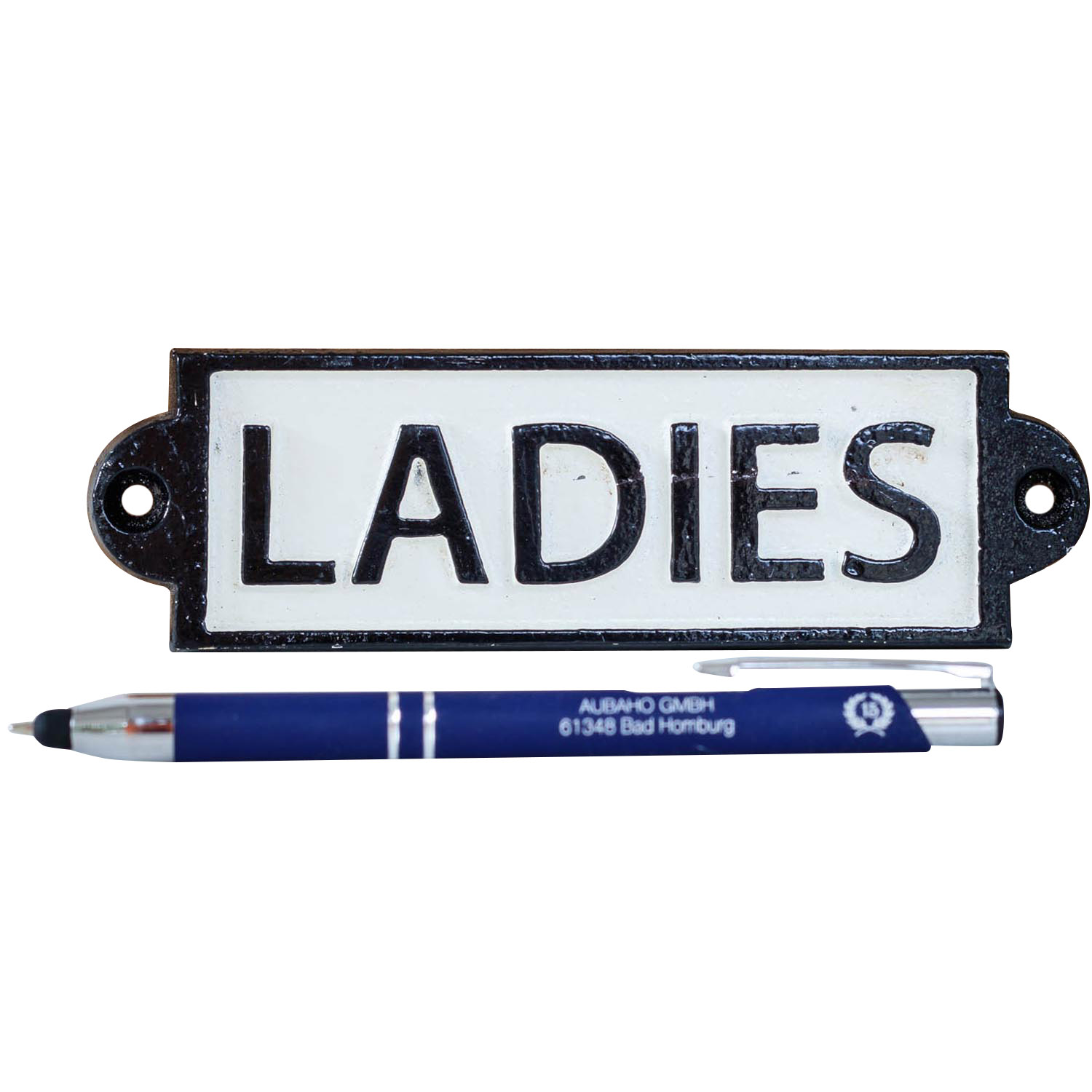 Nostalgie Türschild Schild Ladies Damen Toilette Gäste WC 16cm Eisen Antik-Stil