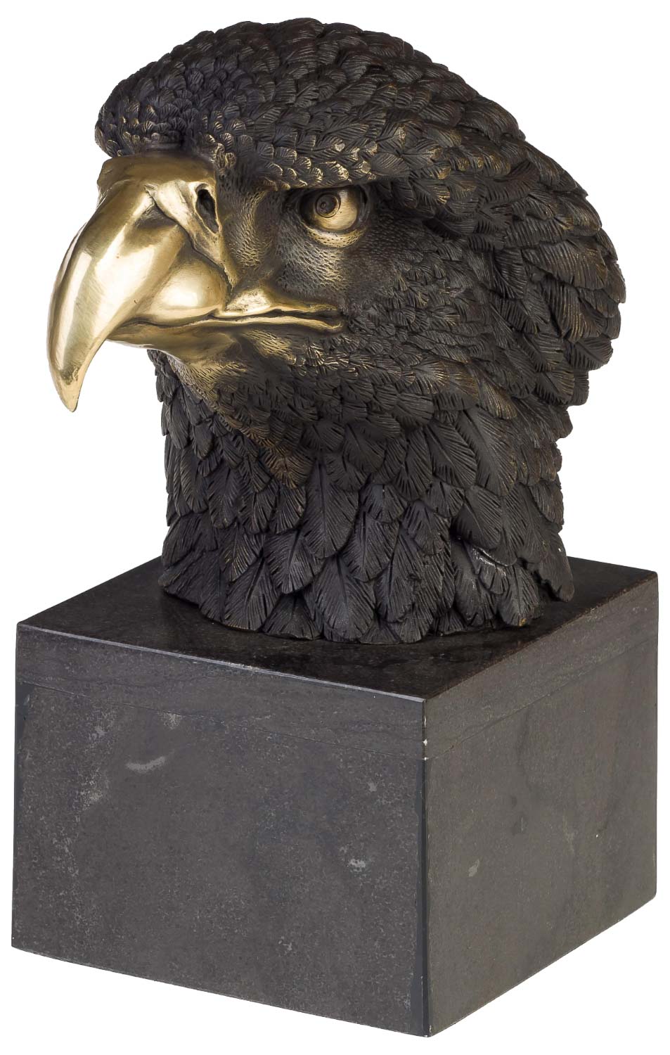 Bronzeskulptur Adler Büste Bronze Figur Statue im Antik-Stil 28cm