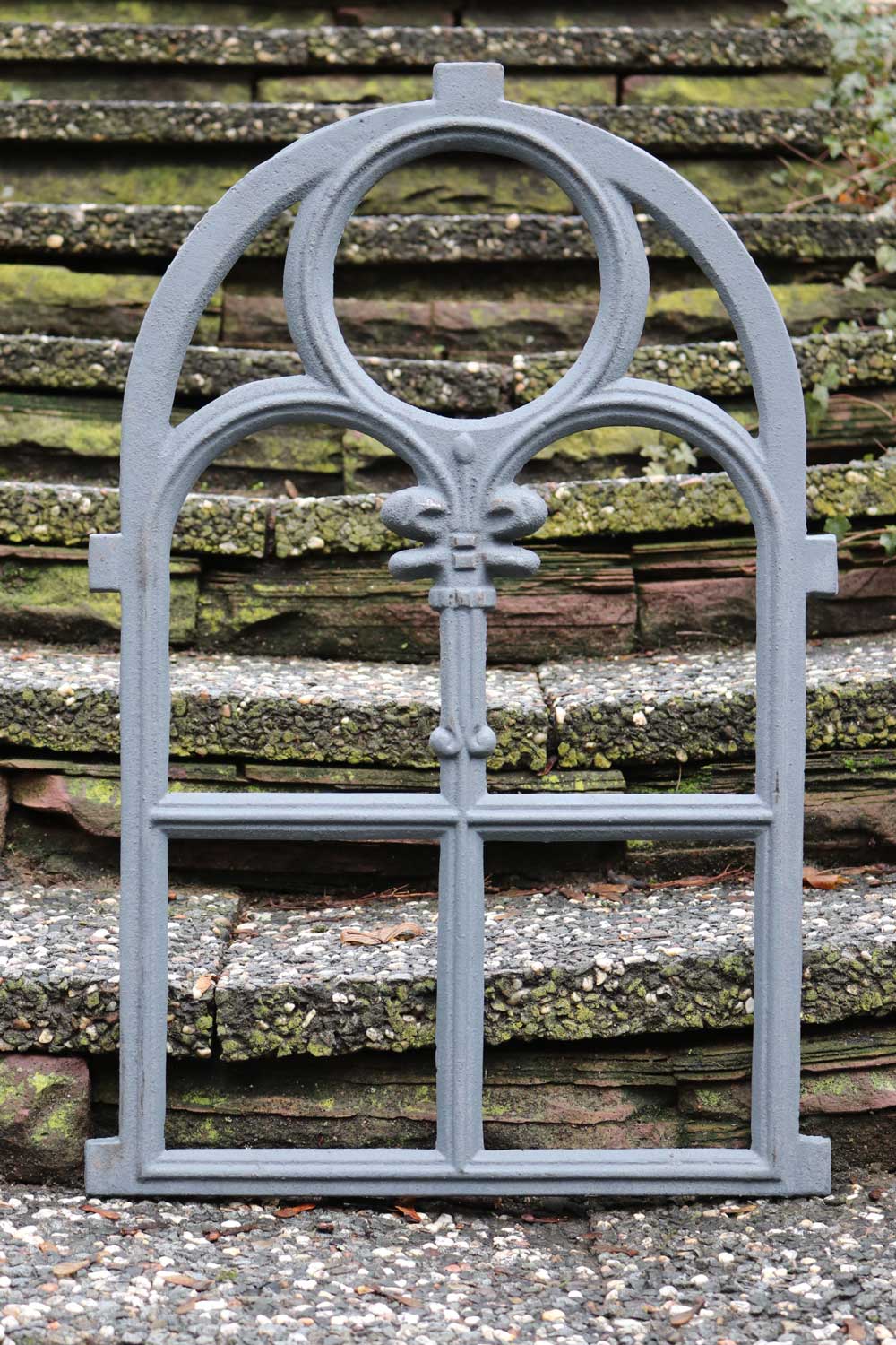 Stallfenster Fenster Scheunenfenster Eisen grau 46 x 74cm Antik-Stil