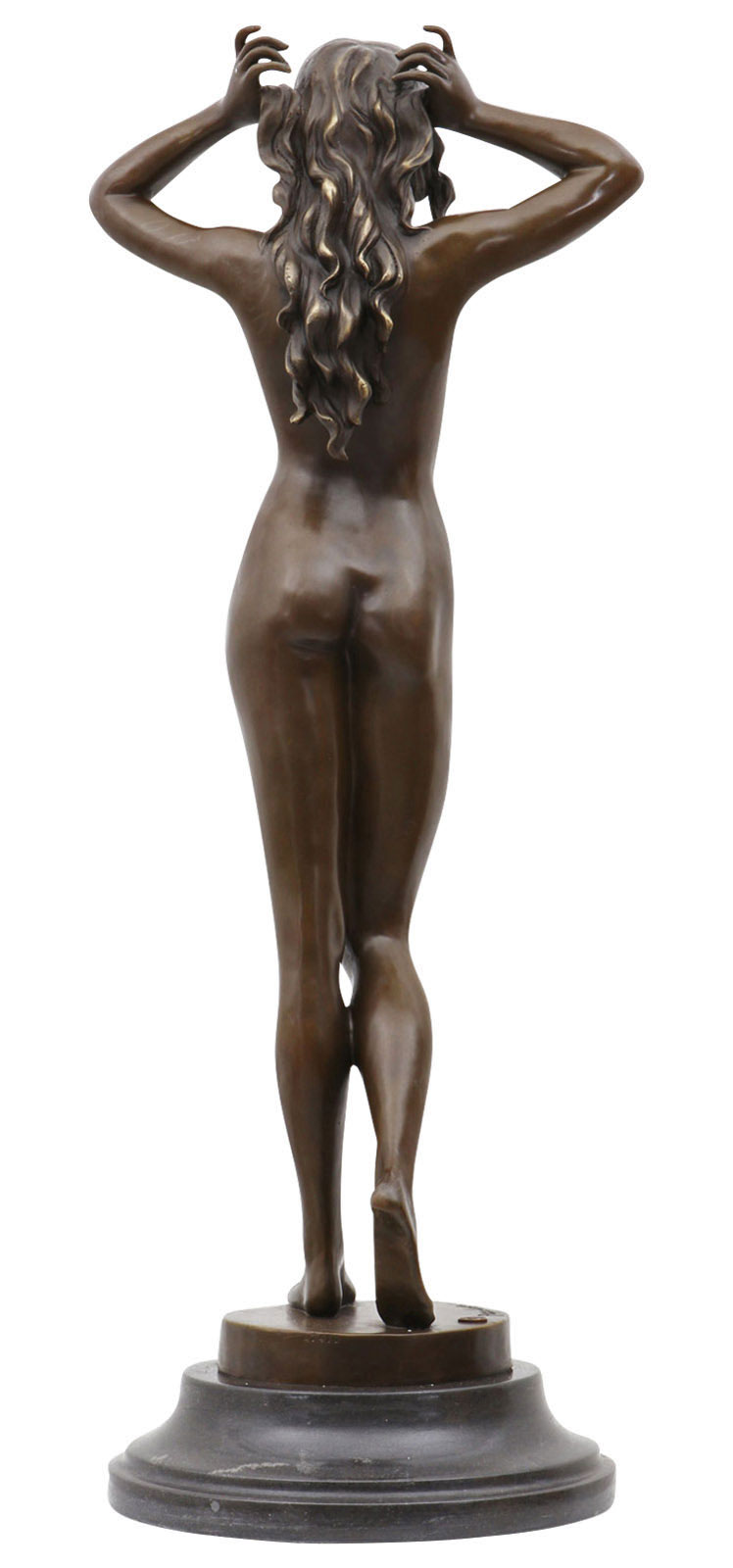 Bronzeskulptur Frau Erotik erotische Kunst Antik-Stil Bronze Figur Statue 78cm