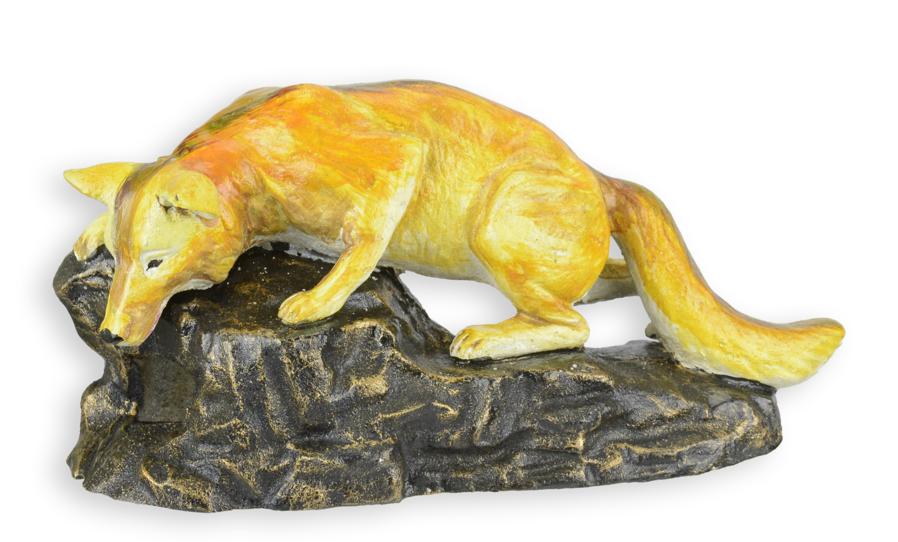 Eine gusseiserne Figur Fuchs Replikat Retro Design Dekoration