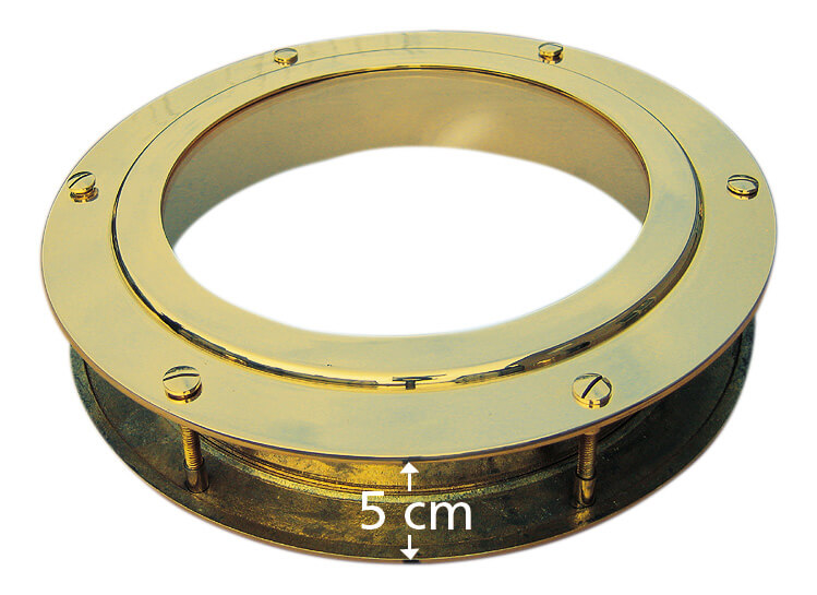 Ring, Metallring, Messing, Goldfarbig, 5 cm Durchmesser
