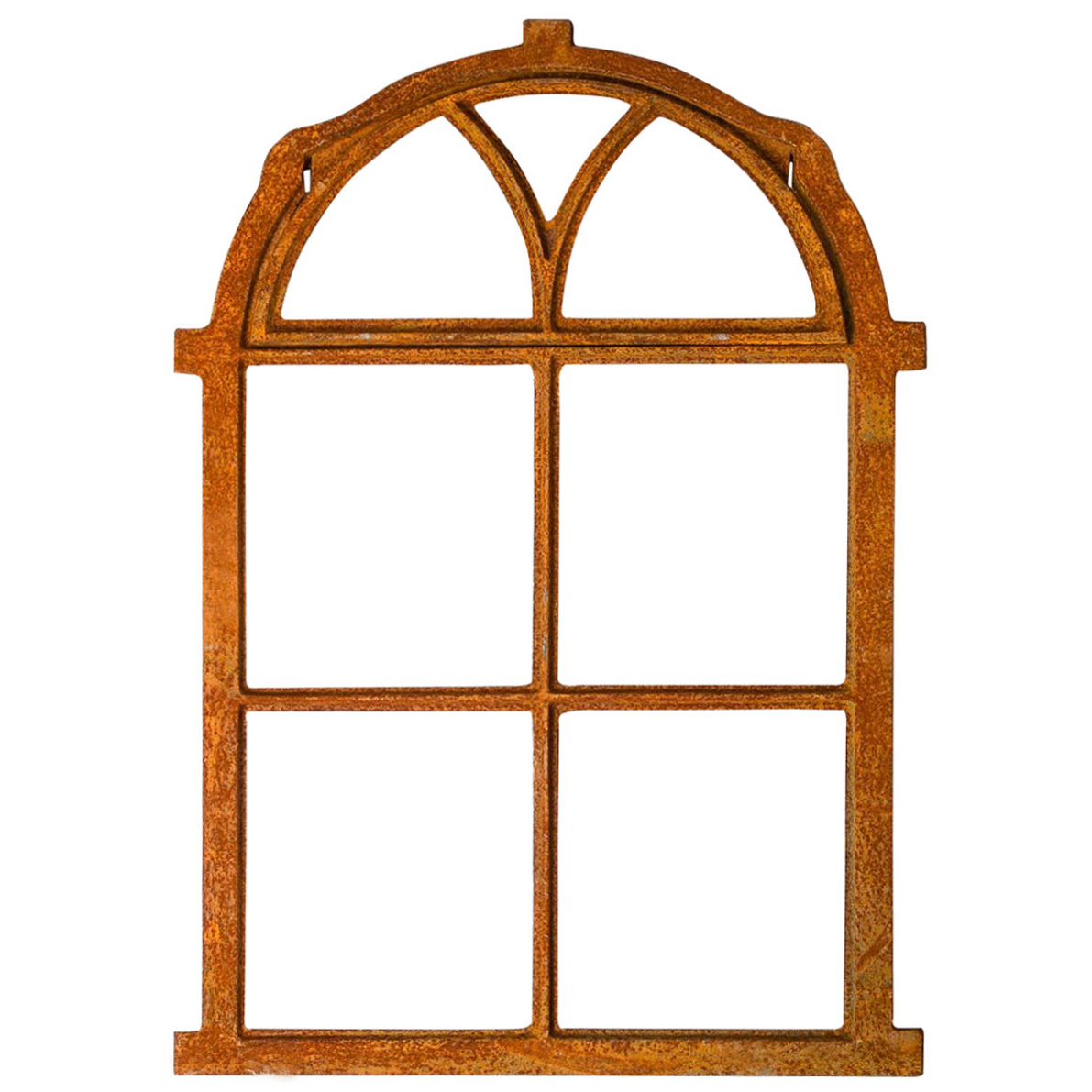 Nostalgie Stallfenster 54x77cm Klappe Fenster Gusseisen Rahmen rostig Antik-Stil