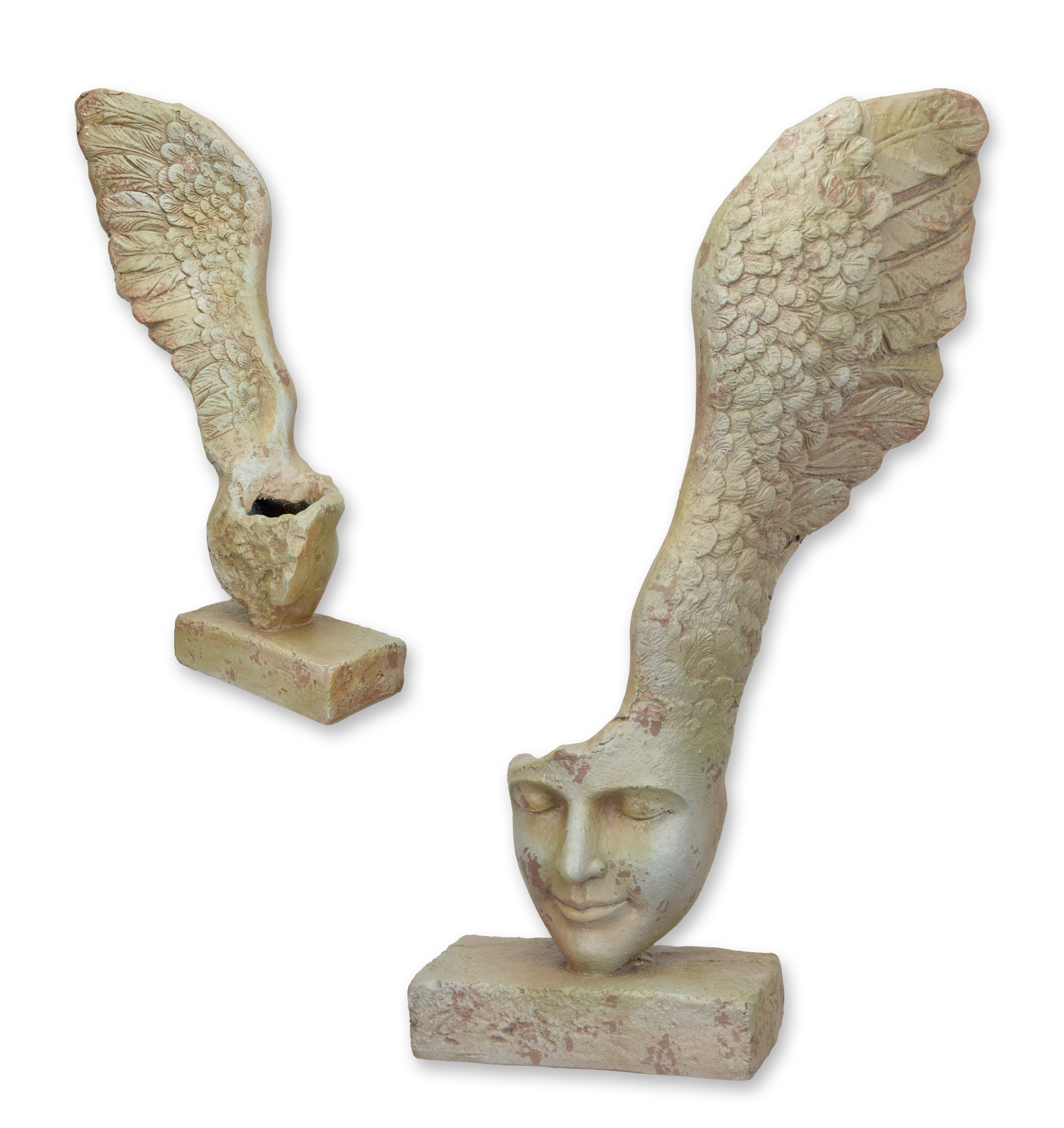 Pflanzkübel mit Flügel MGO Replikat Retro Design Dekoration