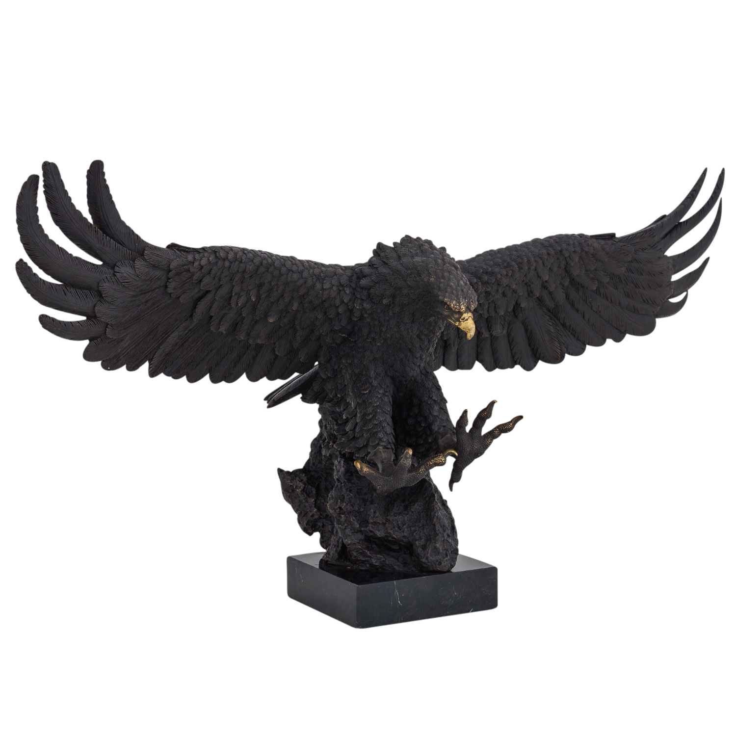 Bronzeskulptur Adler Bronze Figur Statue Skulptur Dekoration Antik-Stil 73cm