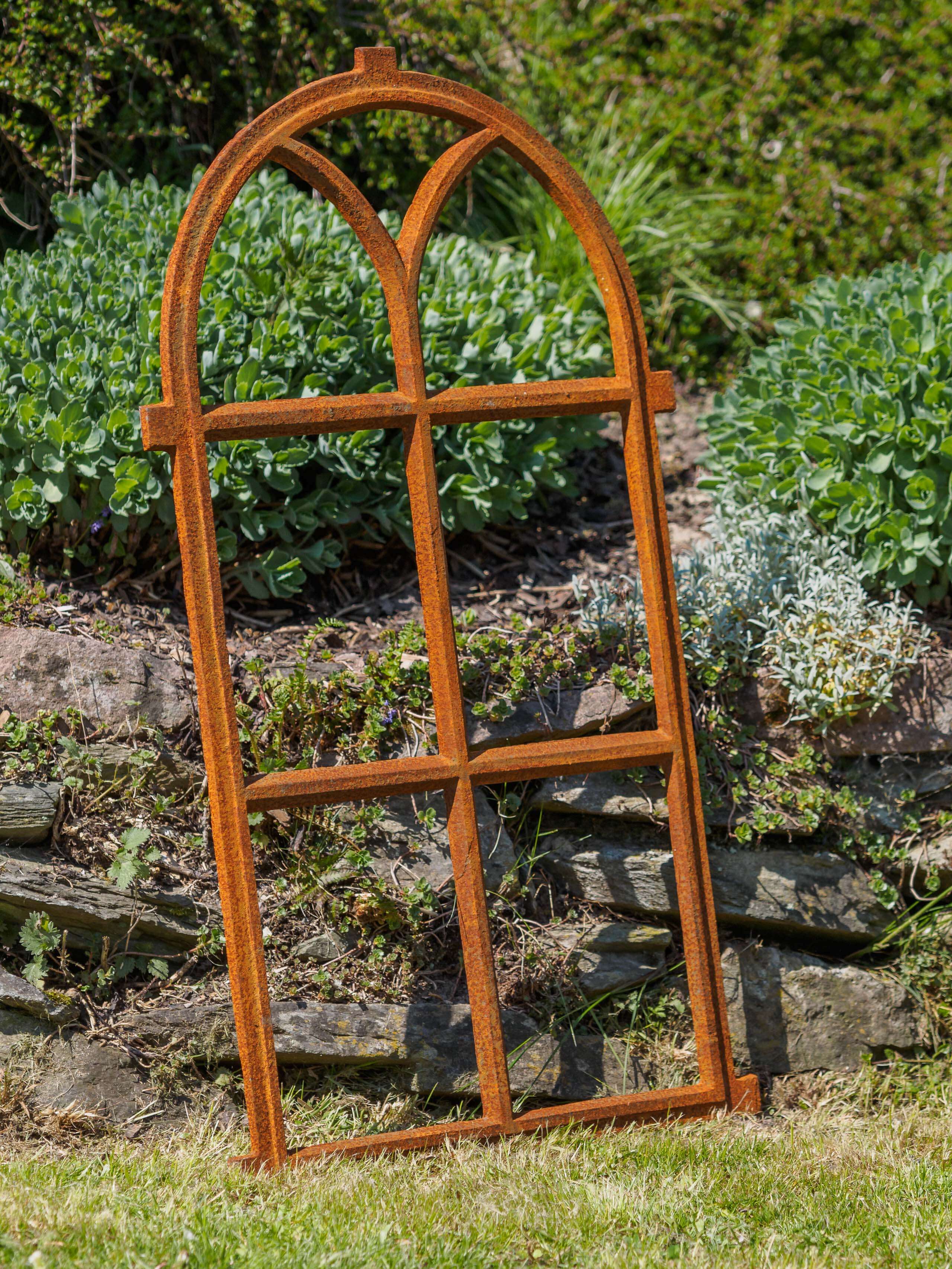 Nostalgie Stallfenster 100x59cm Fenster Scheunenfenster Rostig antik Stil Eisen