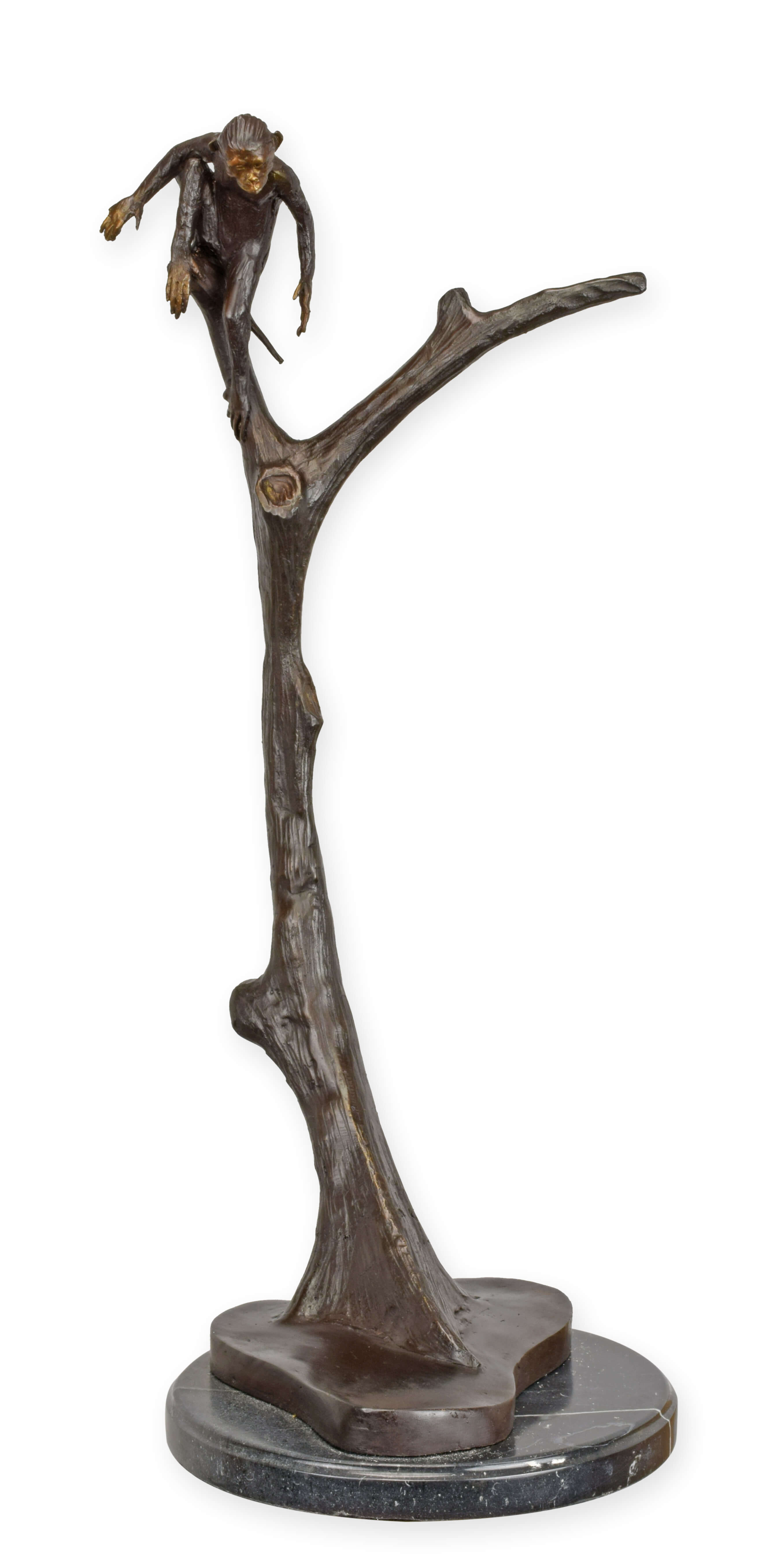Figur, Bronze, Mobiliar, Holz, Affe