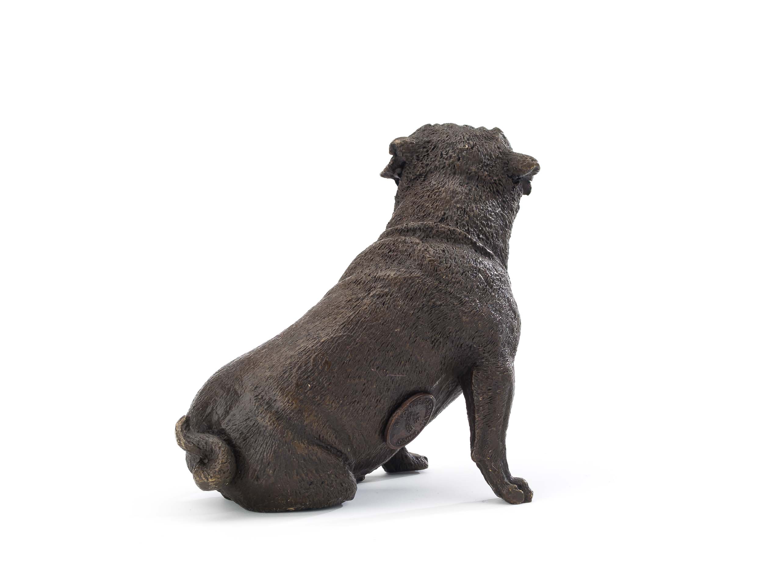 Bronzefigur Bulldogge Hund Dogge Skulptur Bronze Bronzeskulptur antik Stil