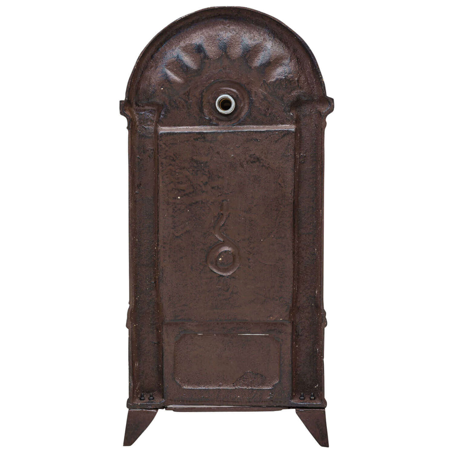 Standbrunnen Waschbecken Brunnen Eisen Wandbrunnen antik Style 83cm braun