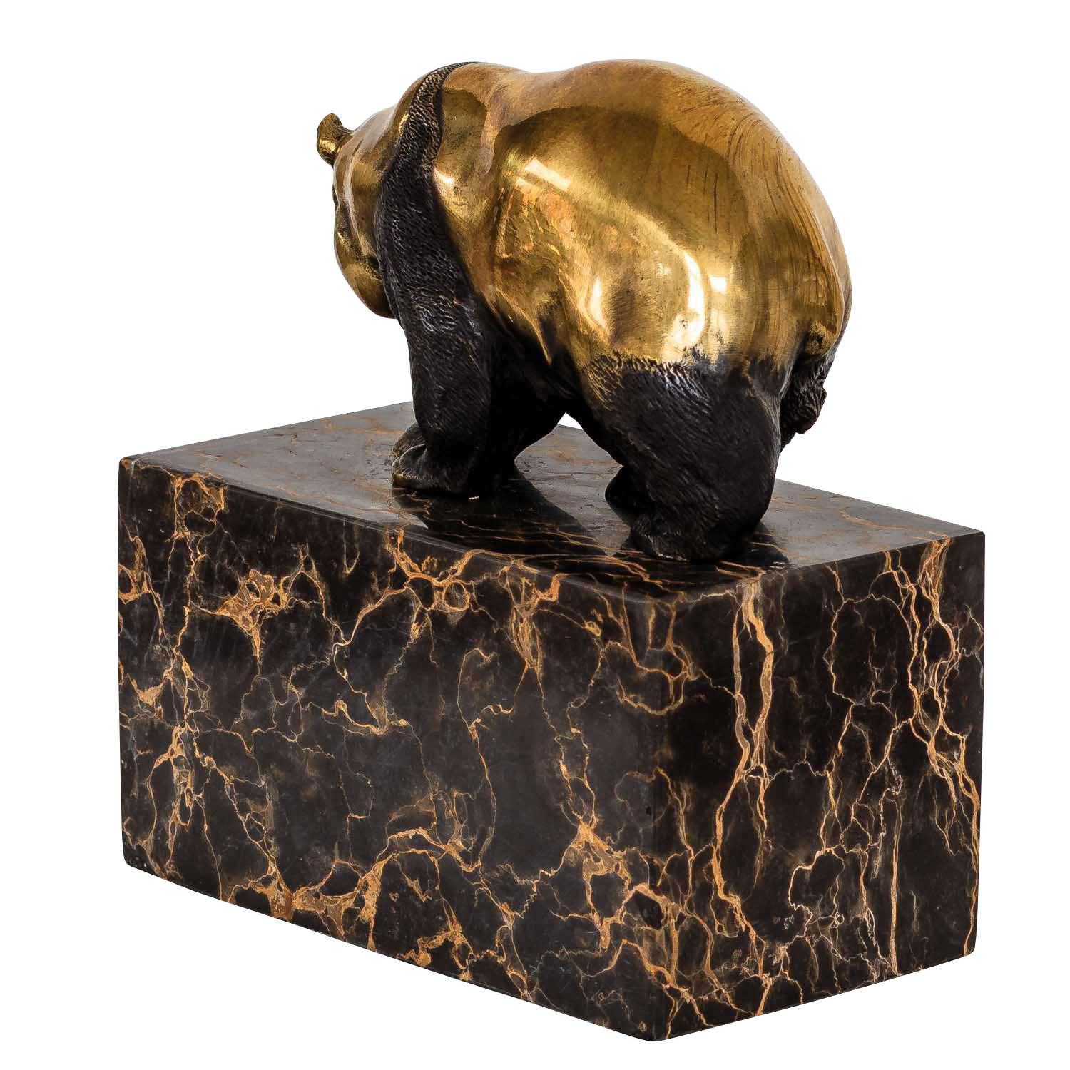 Bronzeskulptur Panda im Antik-Stil Bronze Figur 15cm