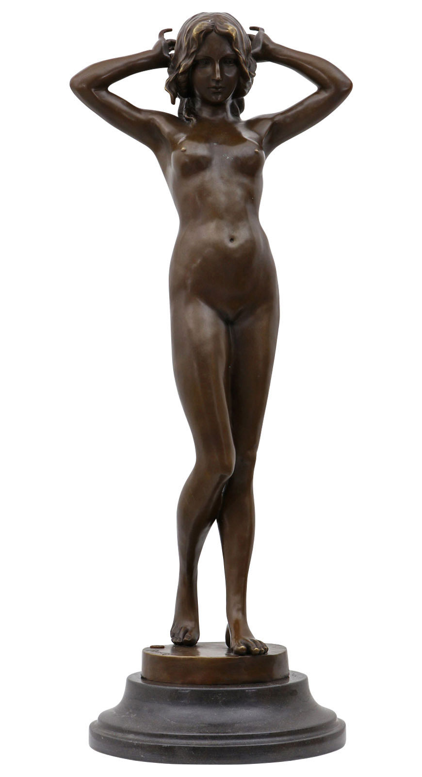 Bronzeskulptur Frau Erotik erotische Kunst Antik-Stil Bronze Figur Statue 78cm