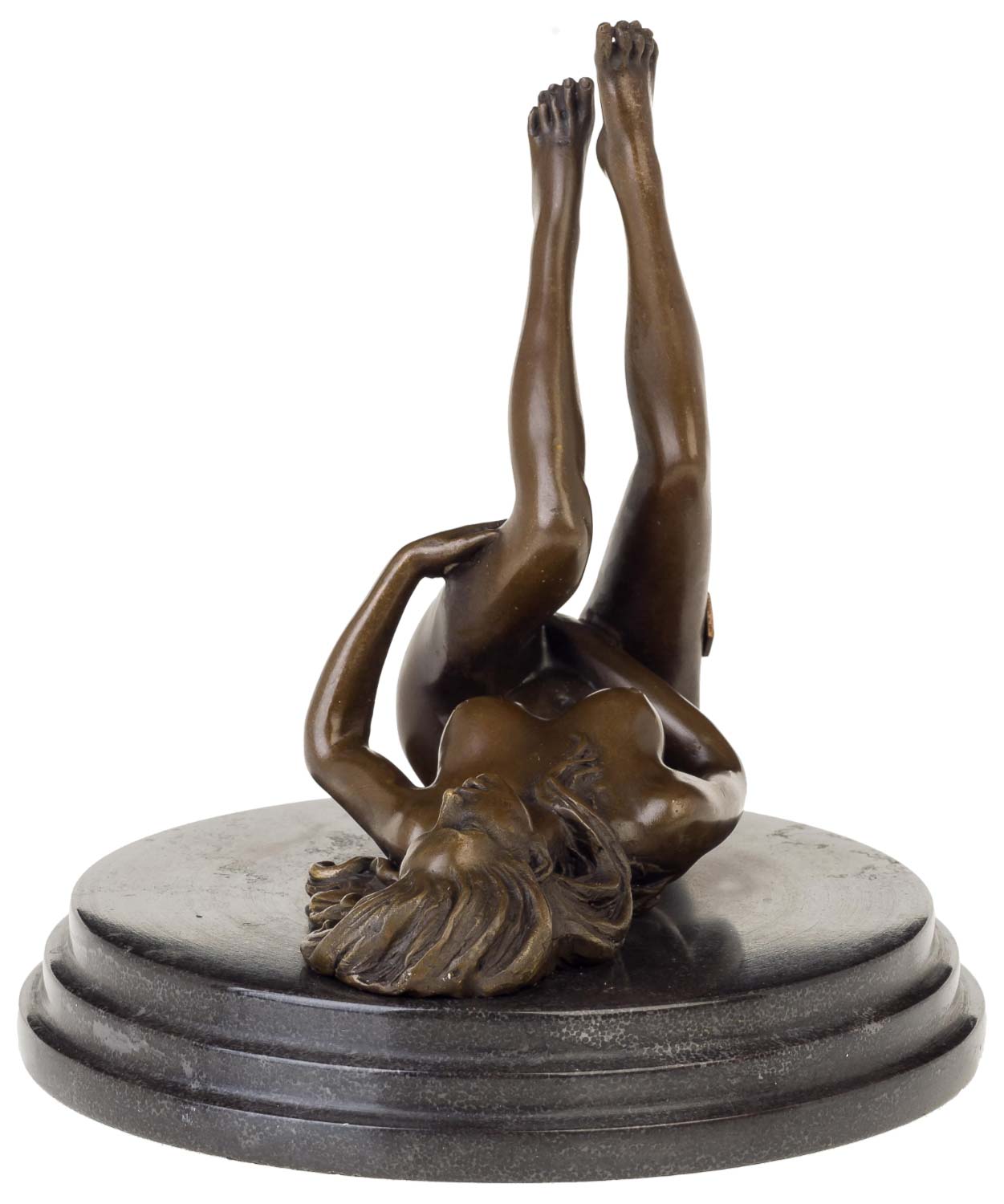 Bronzeskulptur Frau Erotik Akt Kunst im Antik-Stil Bronze Figur Statue - 20cm