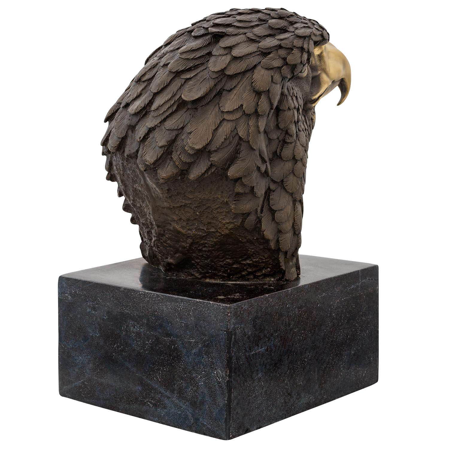 Bronze Adler Büste Figur Skulptur Statue im Antik-Stil 31cm