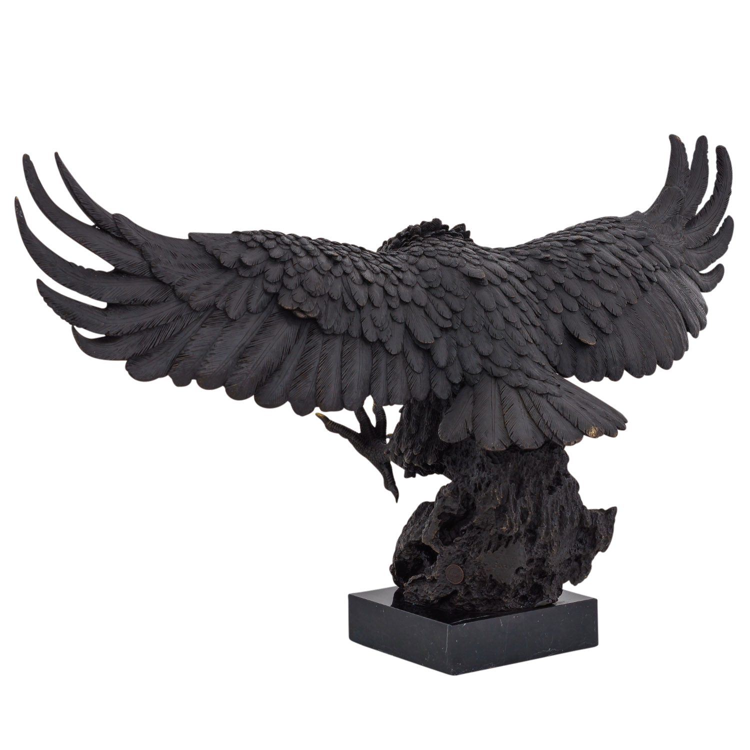 Bronzeskulptur Adler Bronze Figur Statue Skulptur Dekoration Antik-Stil 73cm