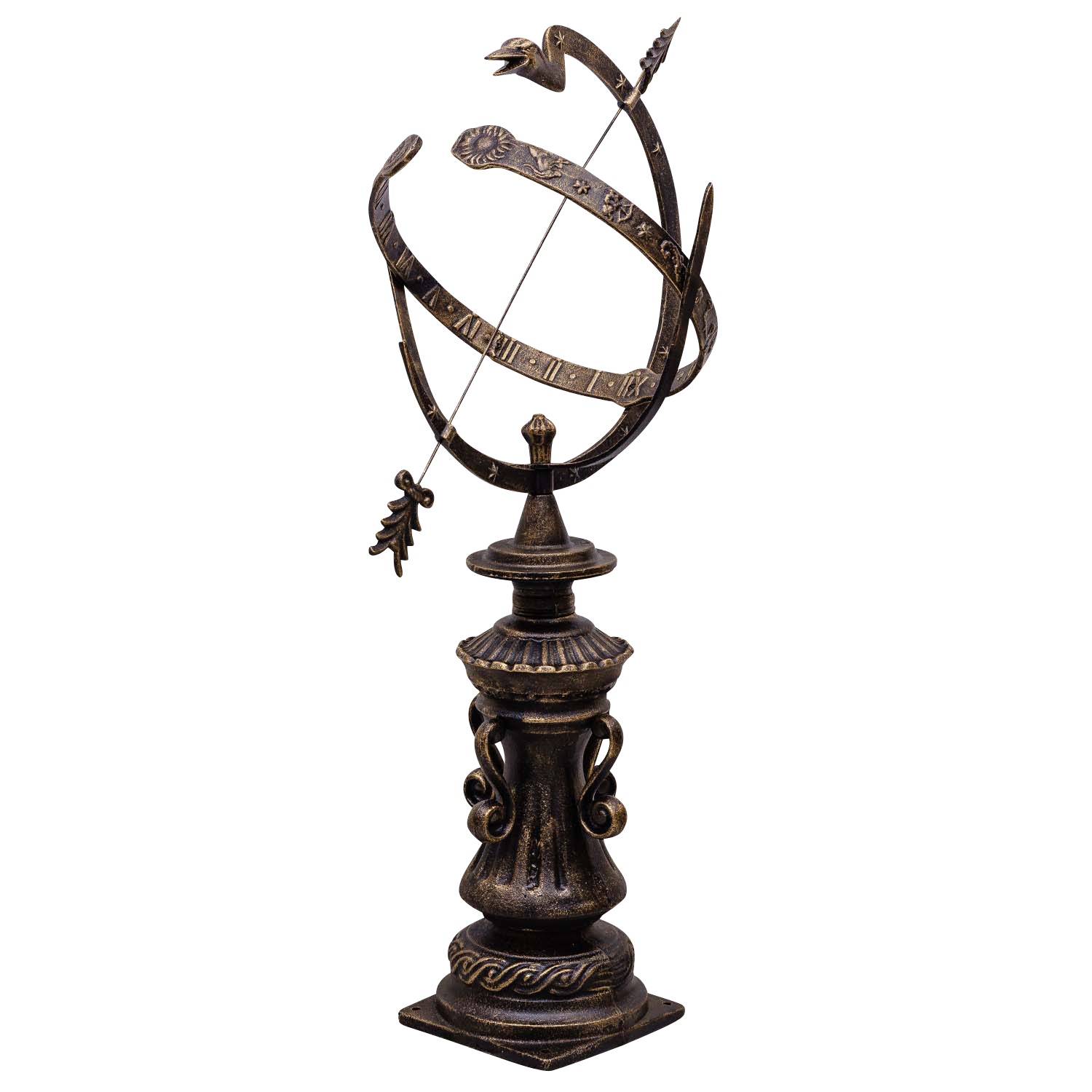 Sonnenuhr Gusseisen Garten Dekoration Nostalgie Antik-Stil 100cm