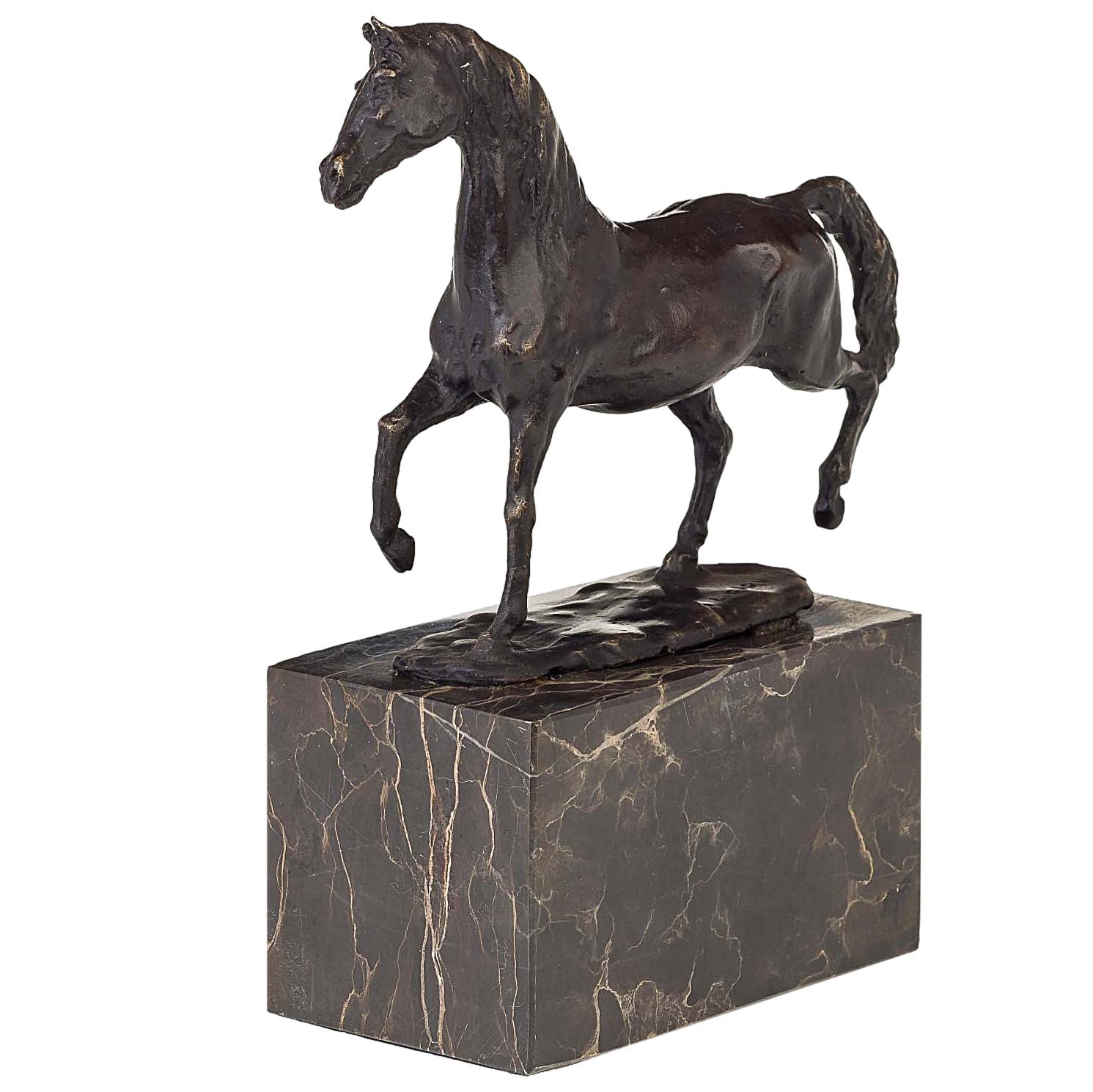 Bronzeskulptur Pferd im Antik-Stil Bronze Figur Statue - 20cm