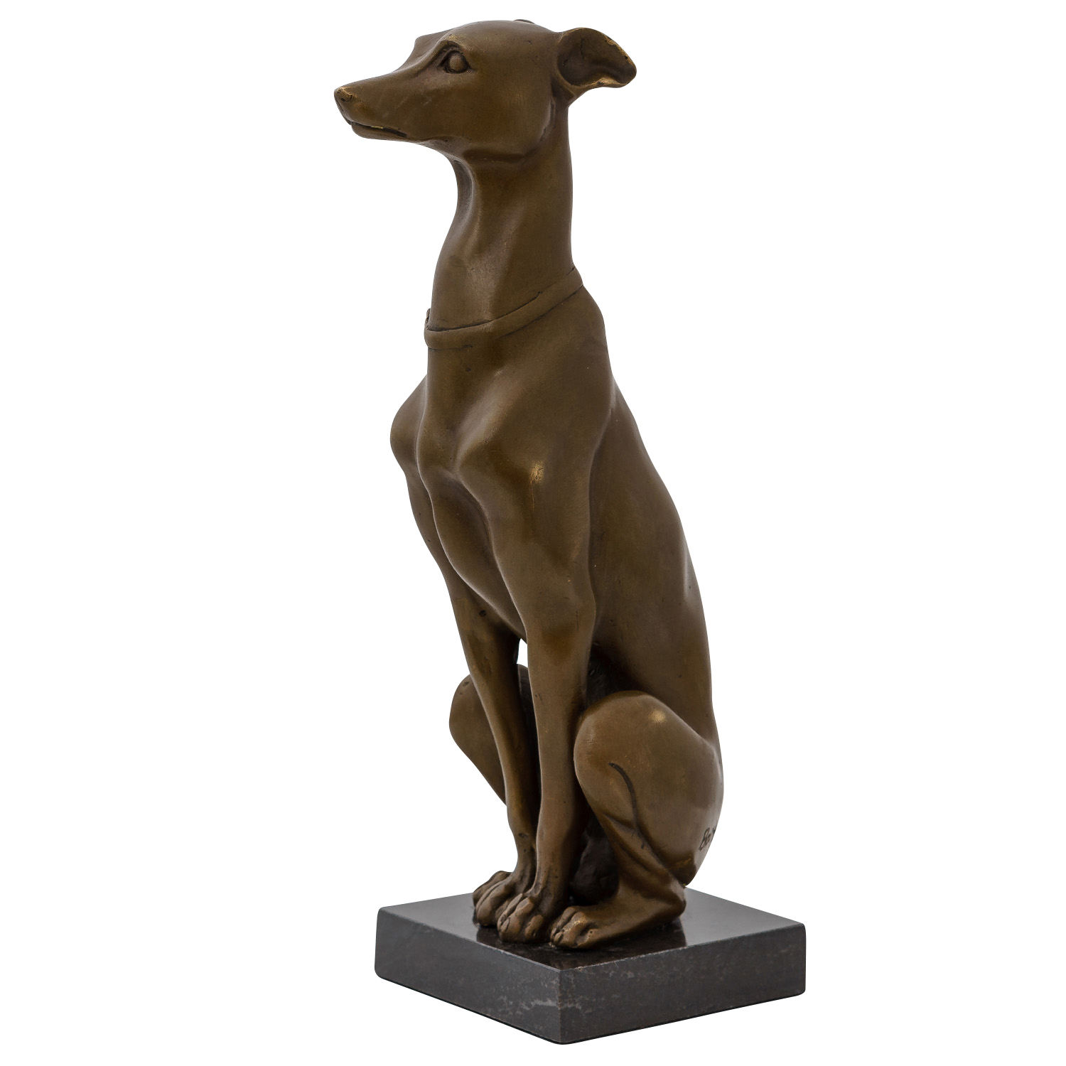 Bronzeskulptur nach Barye Figur Windhund Greyhound Hund 28cm Replik Kopie