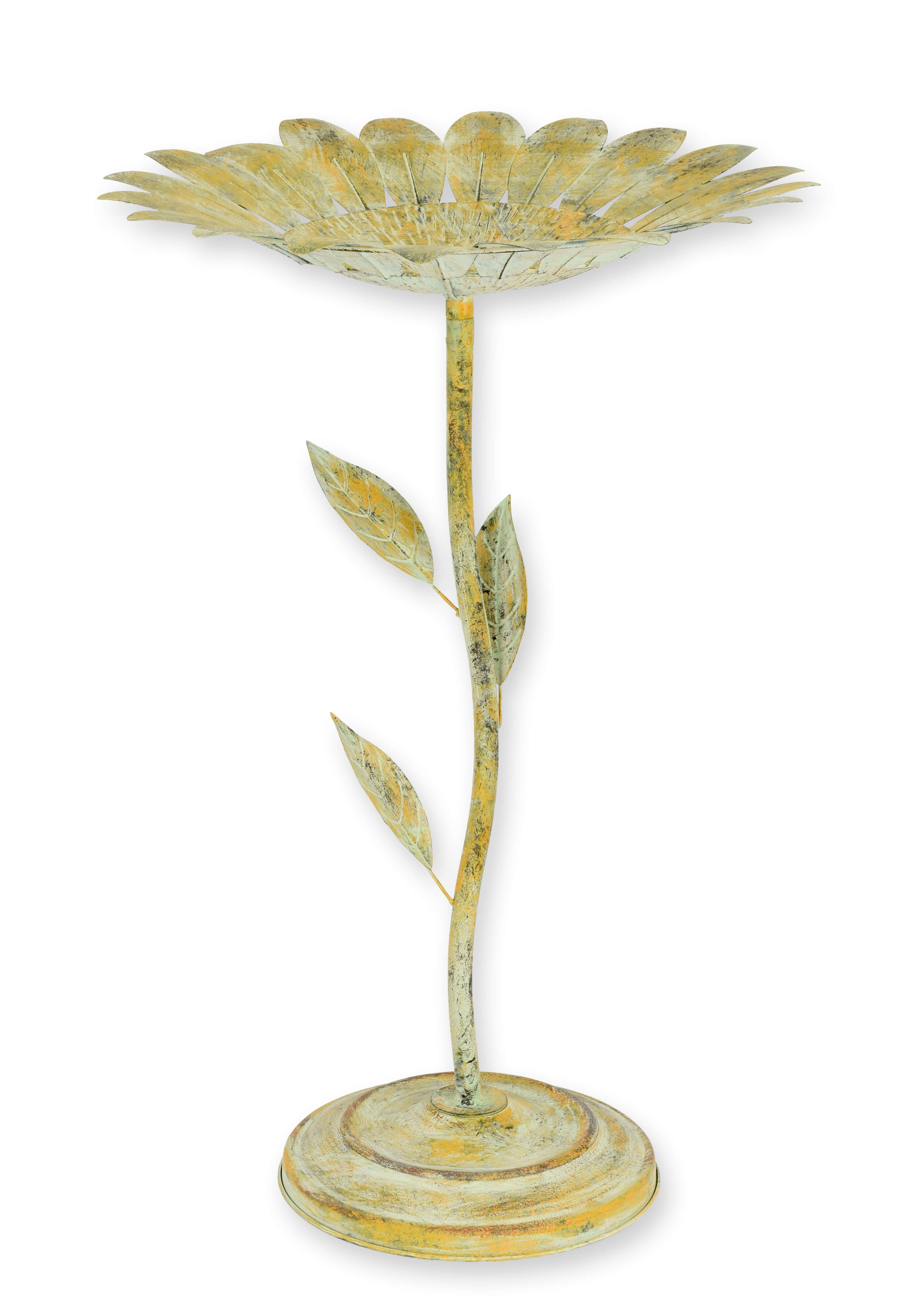 blumentisch, metal, laterne, zweig-stiel, gelb-grün