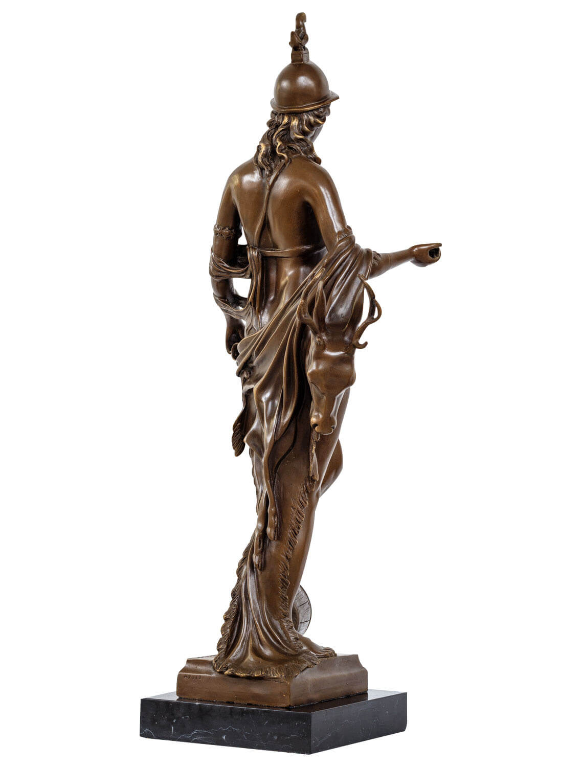 Bronzeskulptur Diana Göttin Jagd Antik-Stil Bronze Figur Statue 70cm