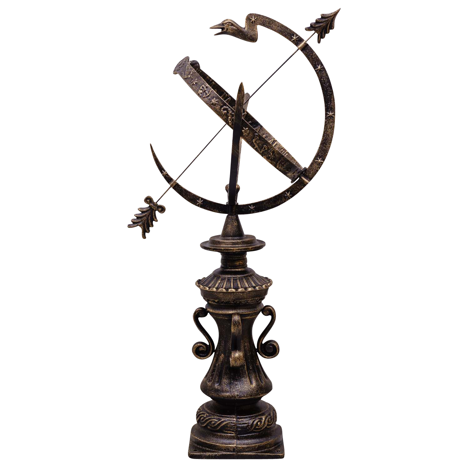 Sonnenuhr Gusseisen Garten Dekoration Nostalgie Antik-Stil 100cm