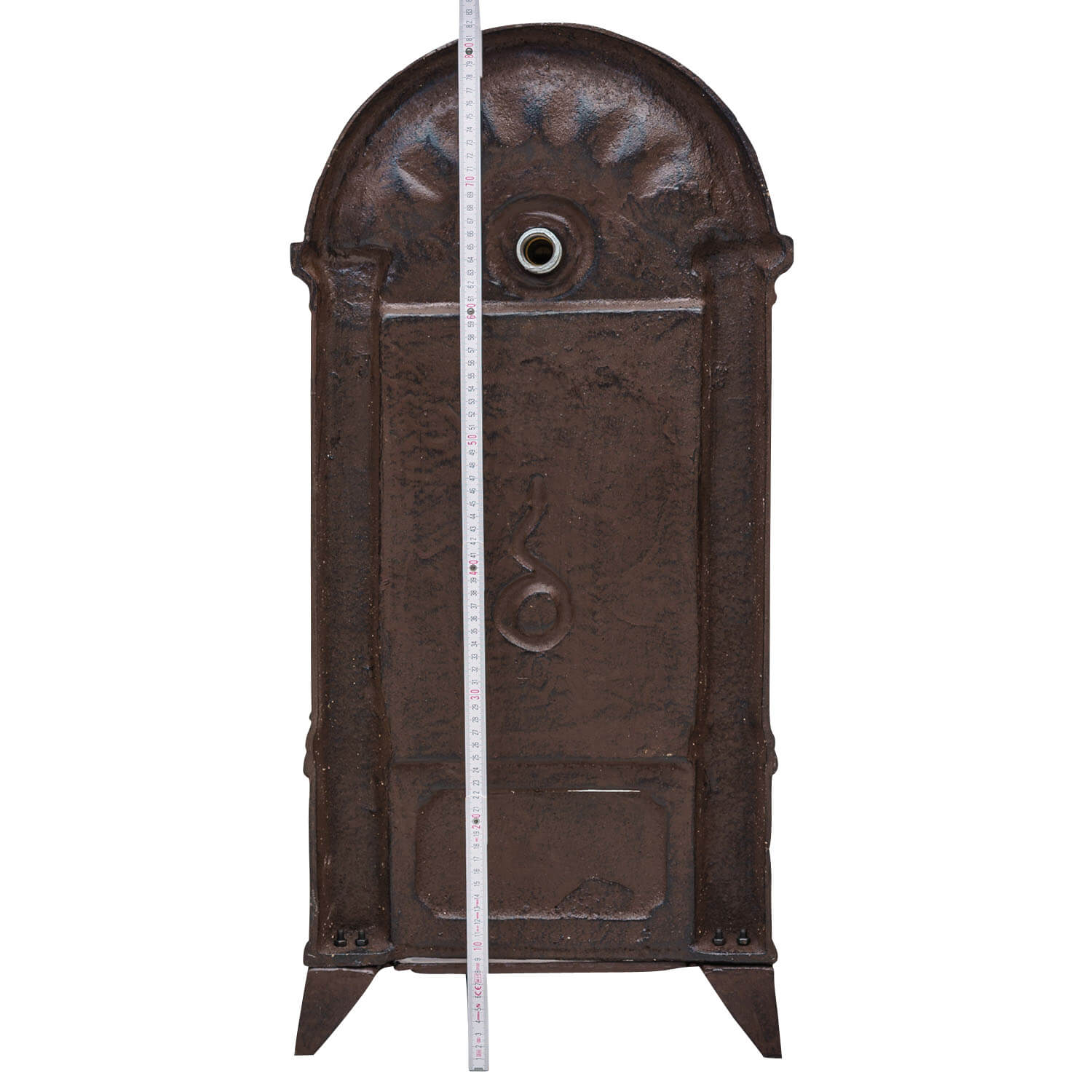 Standbrunnen Waschbecken Brunnen Eisen Wandbrunnen antik Style 83cm braun